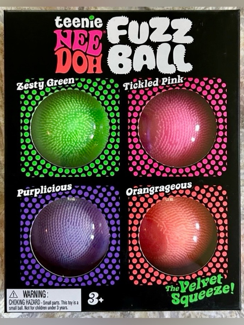 {NeeDoh} Teenie Fuzz Ball Pack (4 count)
